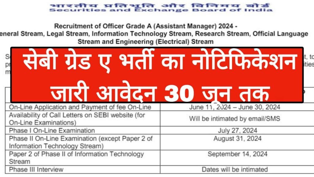 SEBI Vacancy